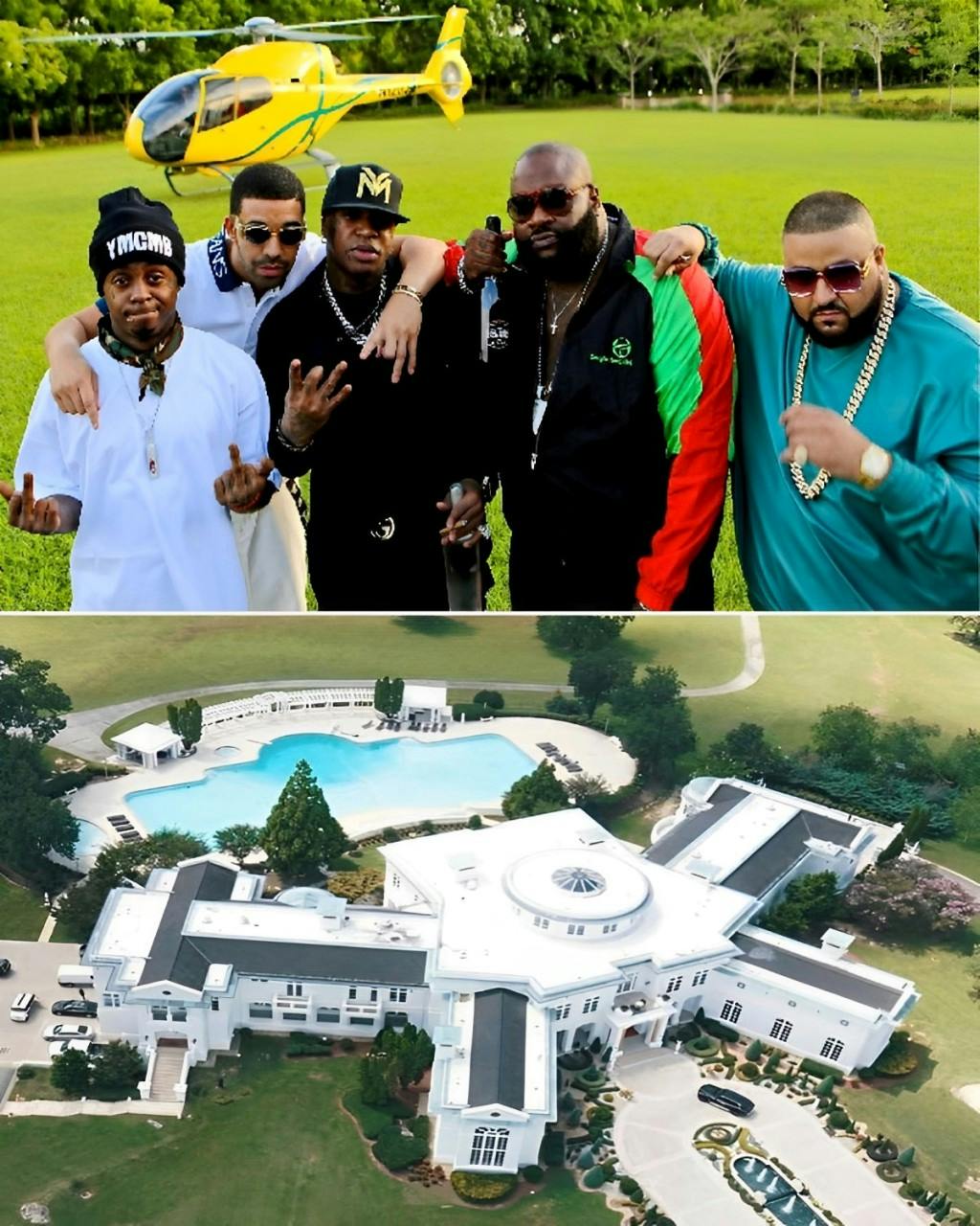 Cover Image for Rick Ross just bought a yellow helicopter just so he and his friends could see his massive property from above
